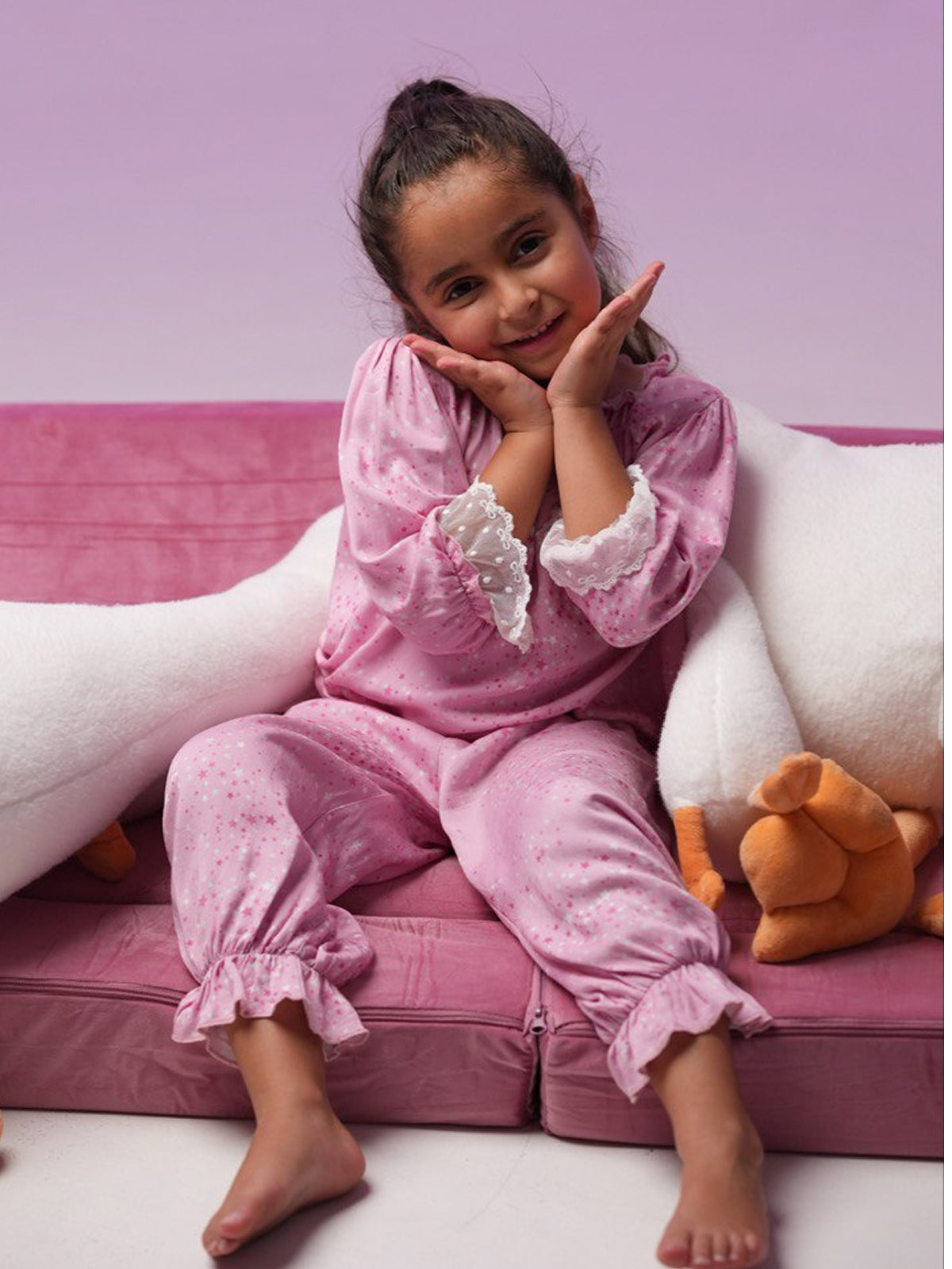 Starlight Sprinkle Pink Pajama Set