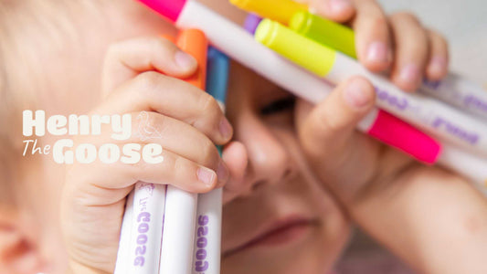 Kid with markers