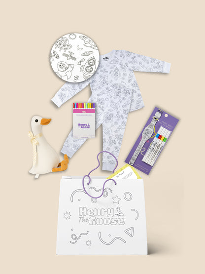 Coloring Pajama + Toy + Coloring watch Bundle