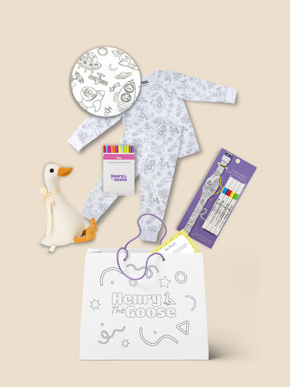 Coloring Pajama + Toy + Coloring watch Bundle