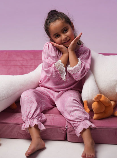 Starlight Sprinkle Pink Pajama Set