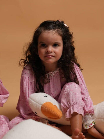 Starlight Sprinkle Pink Pajama Set