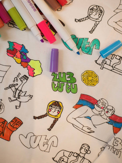 "Colors of Armenia"  LIMITED EDITION  Coloring Pajama Set